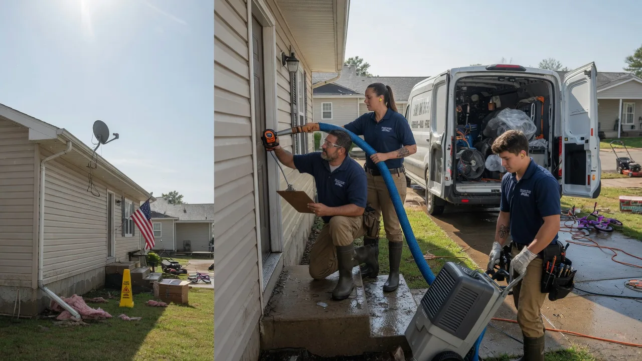 Ceiling Water Damage Restoration in Bentonville, AR near me